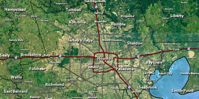 Radar kort Houston